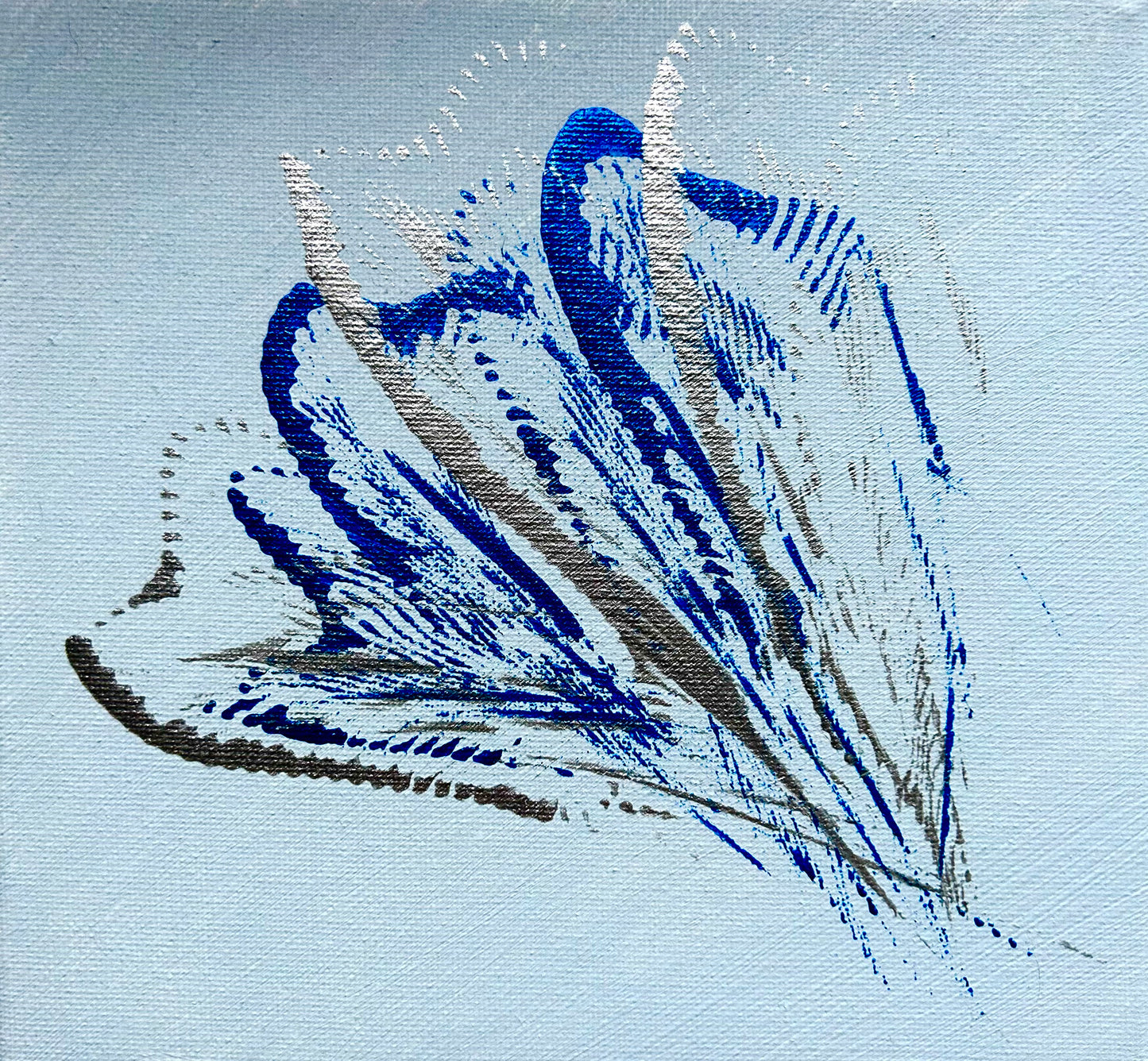 Blüten der Stärke 20 x 20 cm (Acryl auf Leinwand + Pastell & metallic Color) by DaisyArtCzeczor