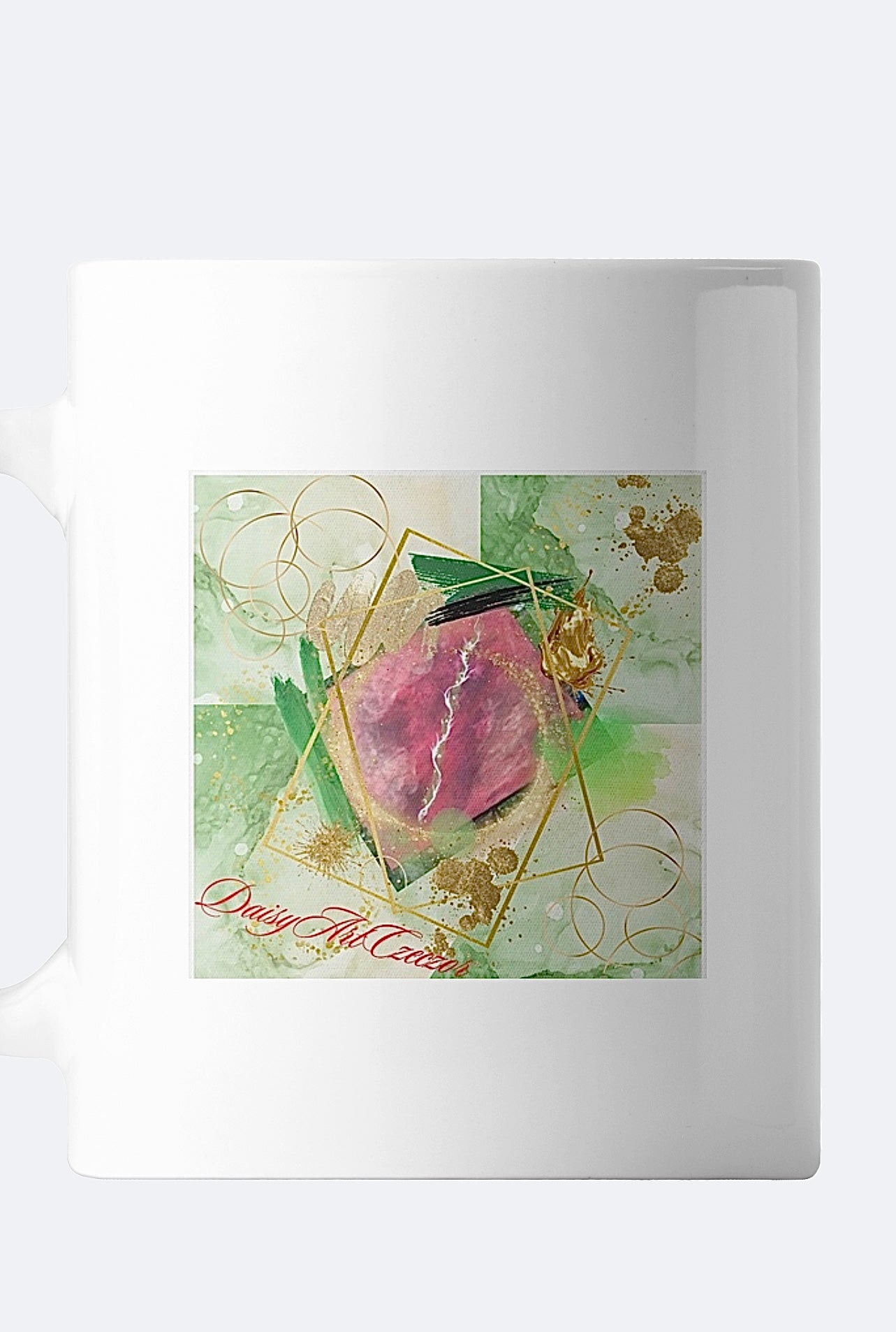 Hochwertiger Keramikbecher, Limited Edition Art by DaisyArtCzeczor