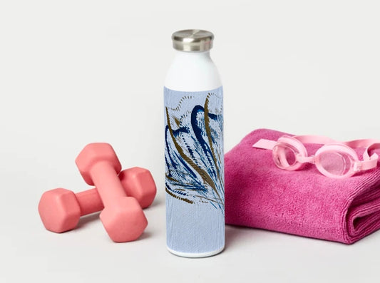 Hochwertige Wasserflasche, Vakuumisolierung für kalt & warm Getränke, Limited Edition Art by DaisyArtCzeczor