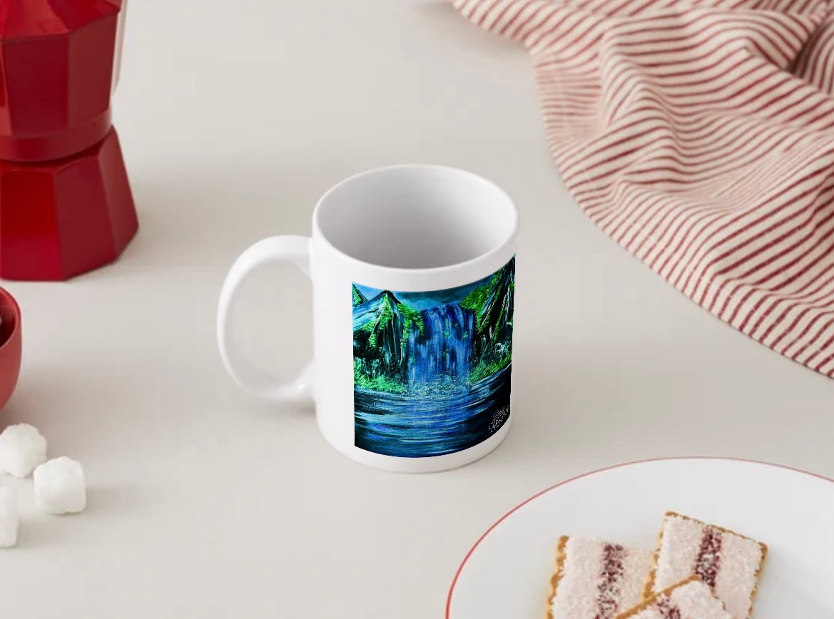 Hochwertiger Keramikbecher (gedruckt), Limited Edition Art by DaisyArtCzeczor