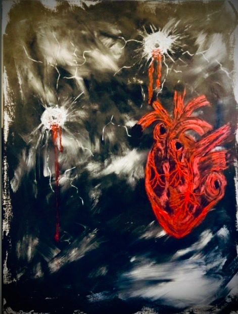 Acryl auf Leinwand), Hand signiert mit Datum - Jahr 2022 - DaisyArtCzeczor