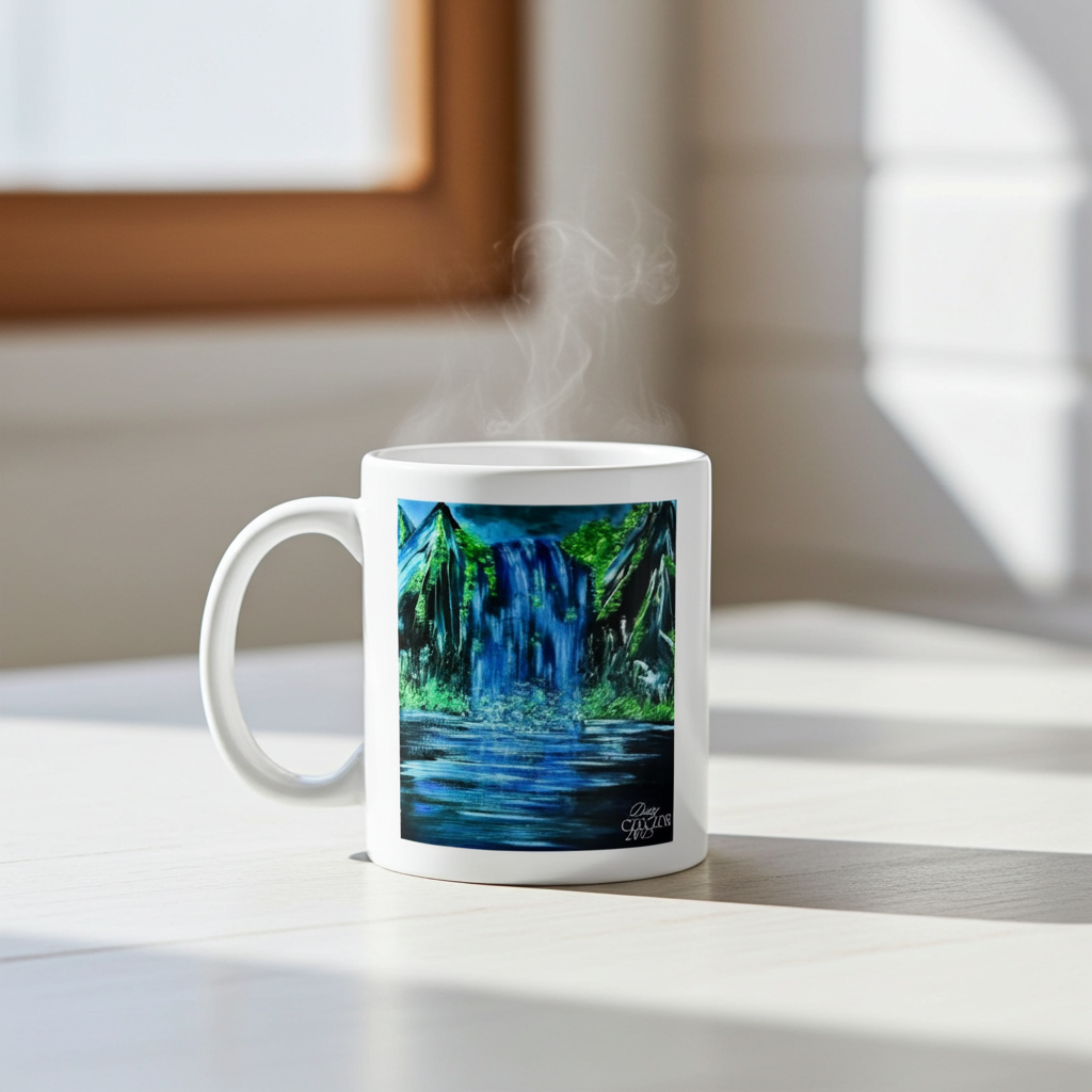 Art of Mug-Hochwertiger Keramikbecher (gedruckt), Art by DaisyArtCzeczor