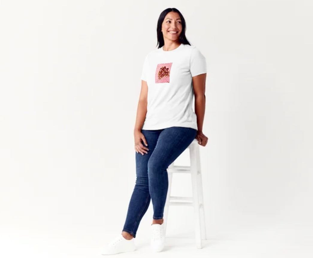 Kurzarm T-Shirt (Baumwolle), Limited Edition Art Shirt by DaisyArtCzeczor - Marke Bella + Canvas & Rabbit Skins