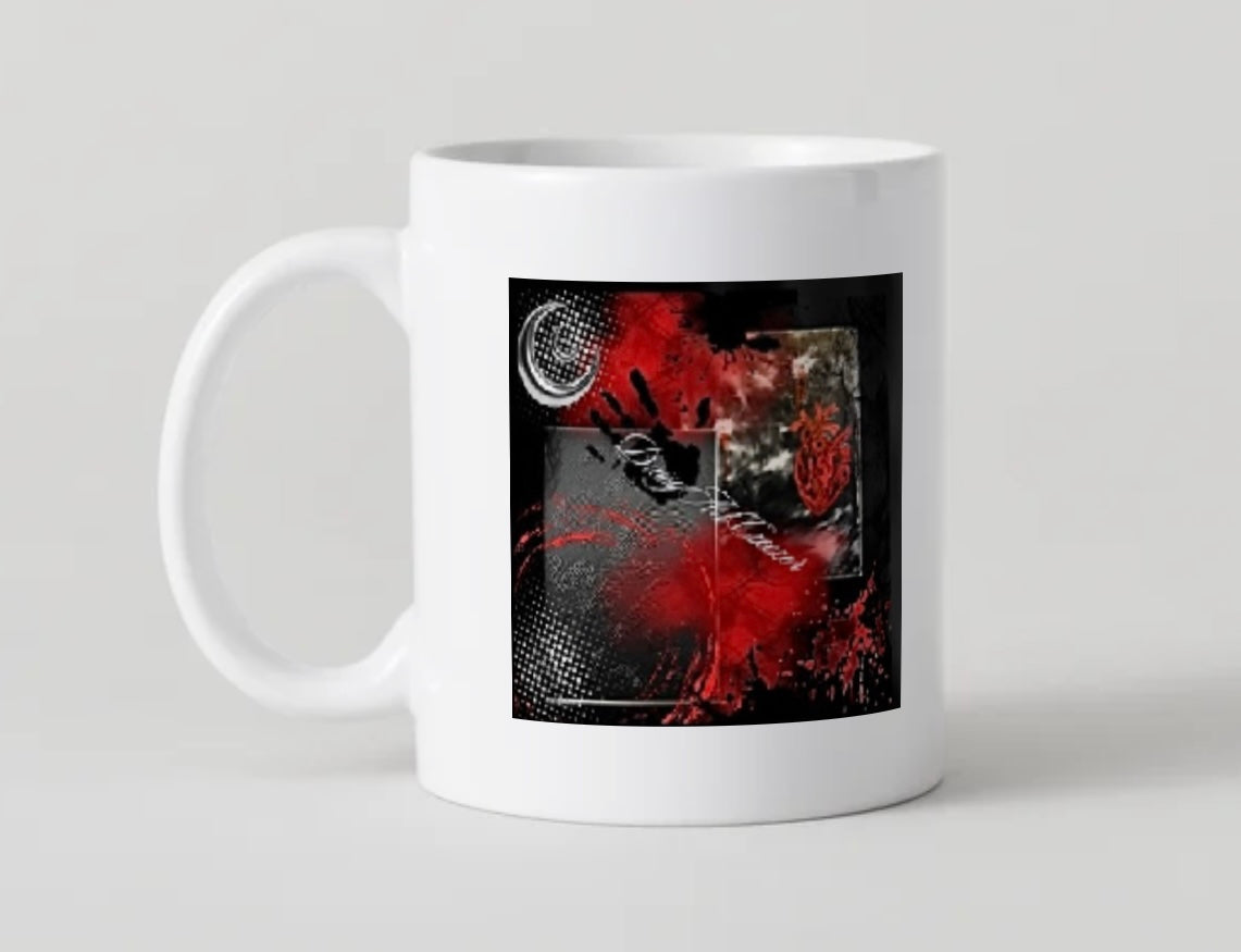 Hochwertiger Keramikbecher, Limited Edition Art by DaisyArtCzeczor