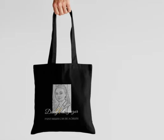 DaisyArtCzeczor - Hochwertige Designer Bio-Baumwolle Tragetasche „exclusive by DaisyArtCzeczor“