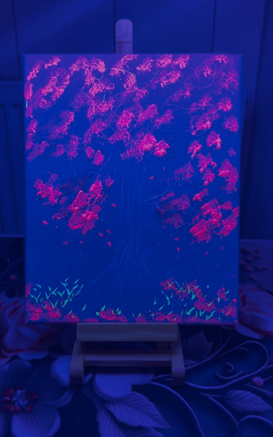 Acryl und Neonfarben auf Leinwand - 18x24 cm - Uniquat by DaisyArtCzeczor