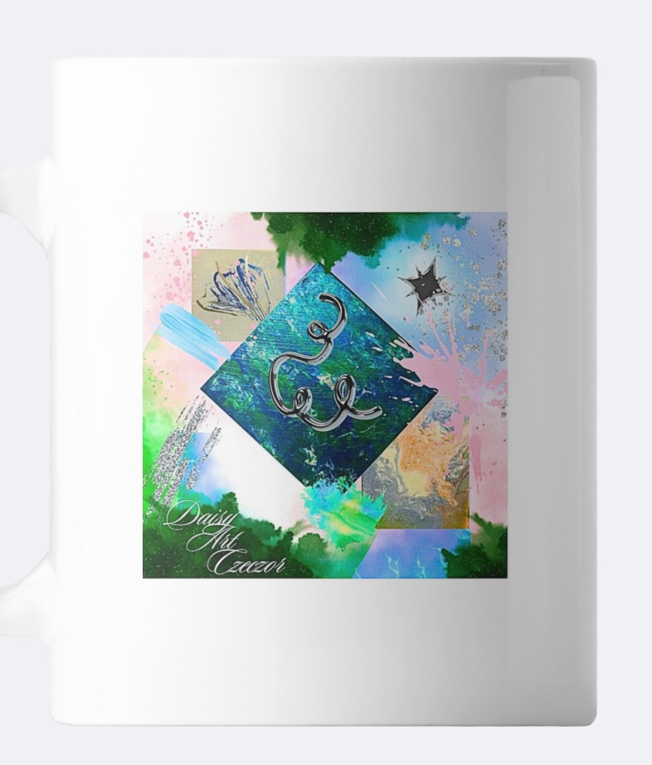 Hochwertiger Keramikbecher, Limited Edition Art by DaisyArtCzeczor