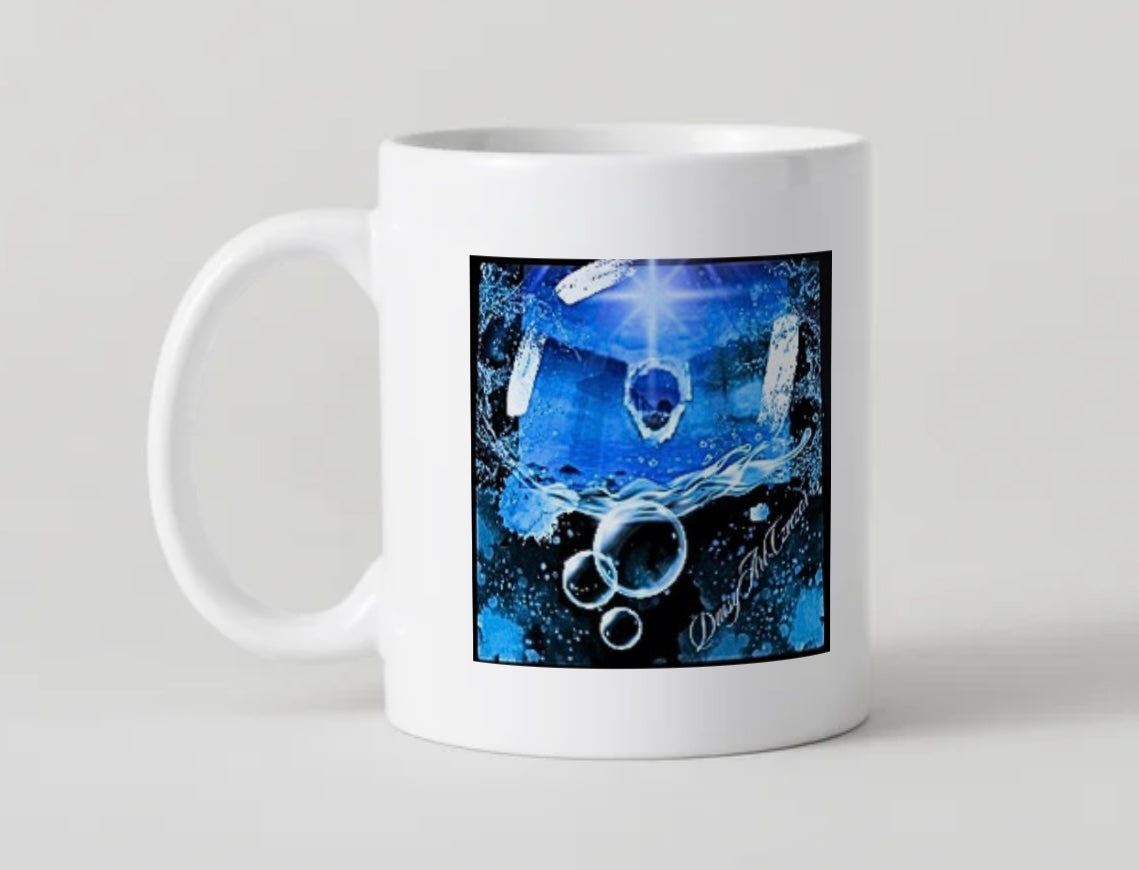 Hochwertiger Keramikbecher, Limited Edition Art by DaisyArtCzeczor