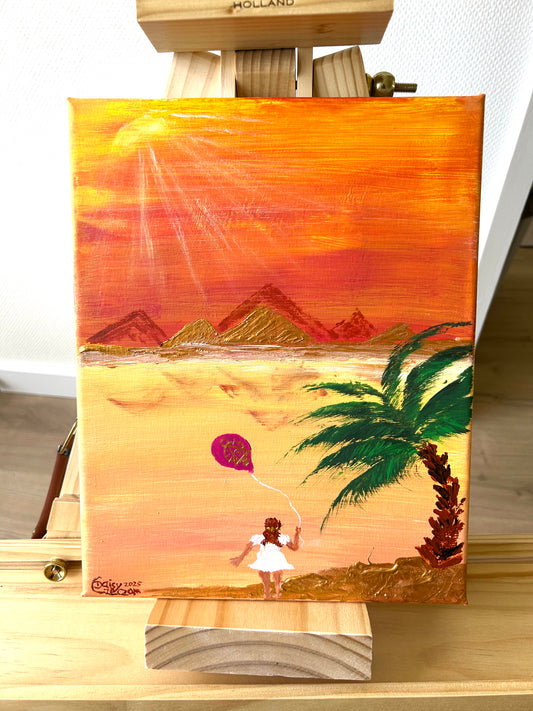 „Die goldene Zeit“ Acryl auf Leinwand (18 x 24 cm) - Limited Edition by DaisyArtCzeczor