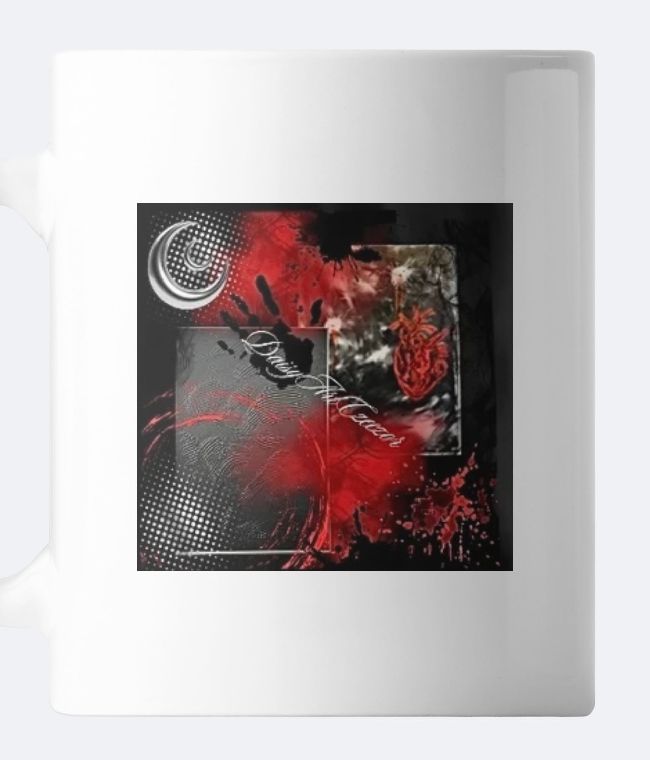 Hochwertiger Keramikbecher, Limited Edition Art by DaisyArtCzeczor