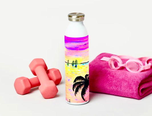 Hochwertige Wasserflasche, Vakuumisolierung für kalt & warm Getränke, Limited Edition Art by DaisyArtCzeczor