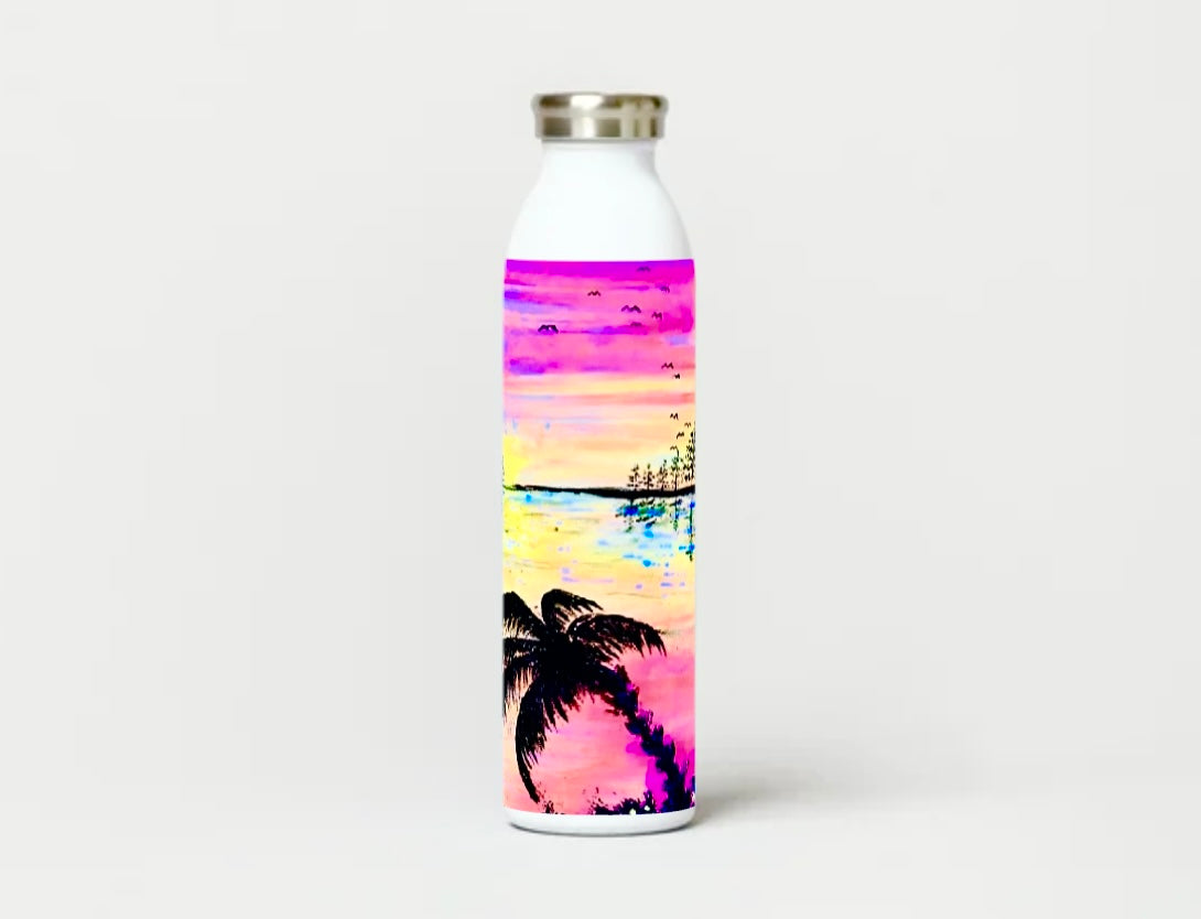 Hochwertige Wasserflasche, Vakuumisolierung für kalt & warm Getränke, Limited Edition Art by DaisyArtCzeczor