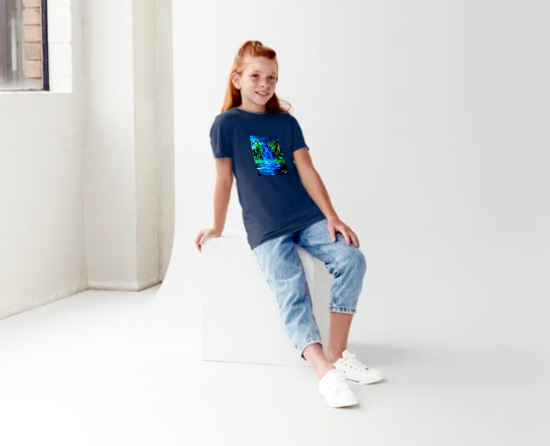 Kurzarm T-Shirt (Baumwolle), Limited Edition Art Shirt by DaisyArtCzeczor (S, M, L, XL, XXL, Kinder & Babys) Marke Bella + Canvas & Rabbit Skins