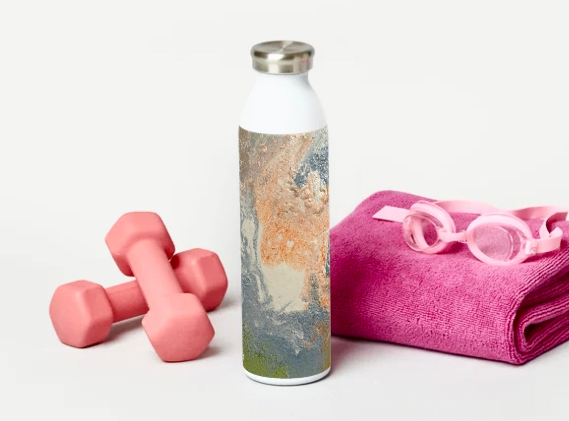Hochwertige Wasserflasche, Vakuumisolierung für kalt & warm Getränke, Limited Edition Art by DaisyArtCzeczor