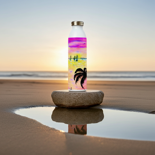 Hochwertige Wasserflasche, Vakuumisolierung für kalt & warm Getränke, Art by DaisyArtCzeczor