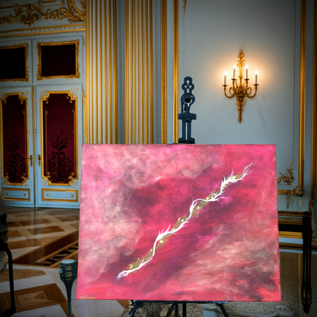 Power - Original Kunstwerk - by Daisy Art Czeczor - zusätzlich Räucherstäbchen & Halter - Aroma Duftkerze