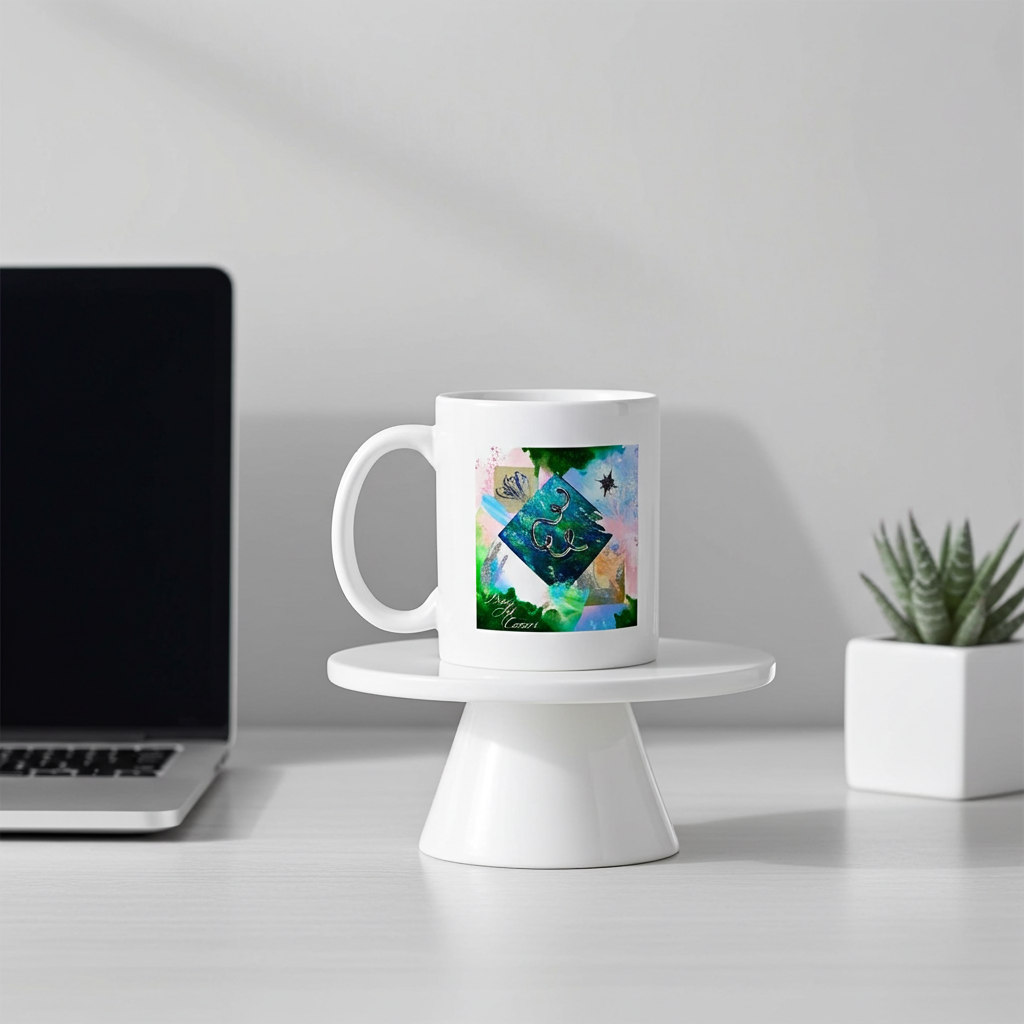 Art of Mug-Hochwertiger Keramikbecher, Art by DaisyArtCzeczor