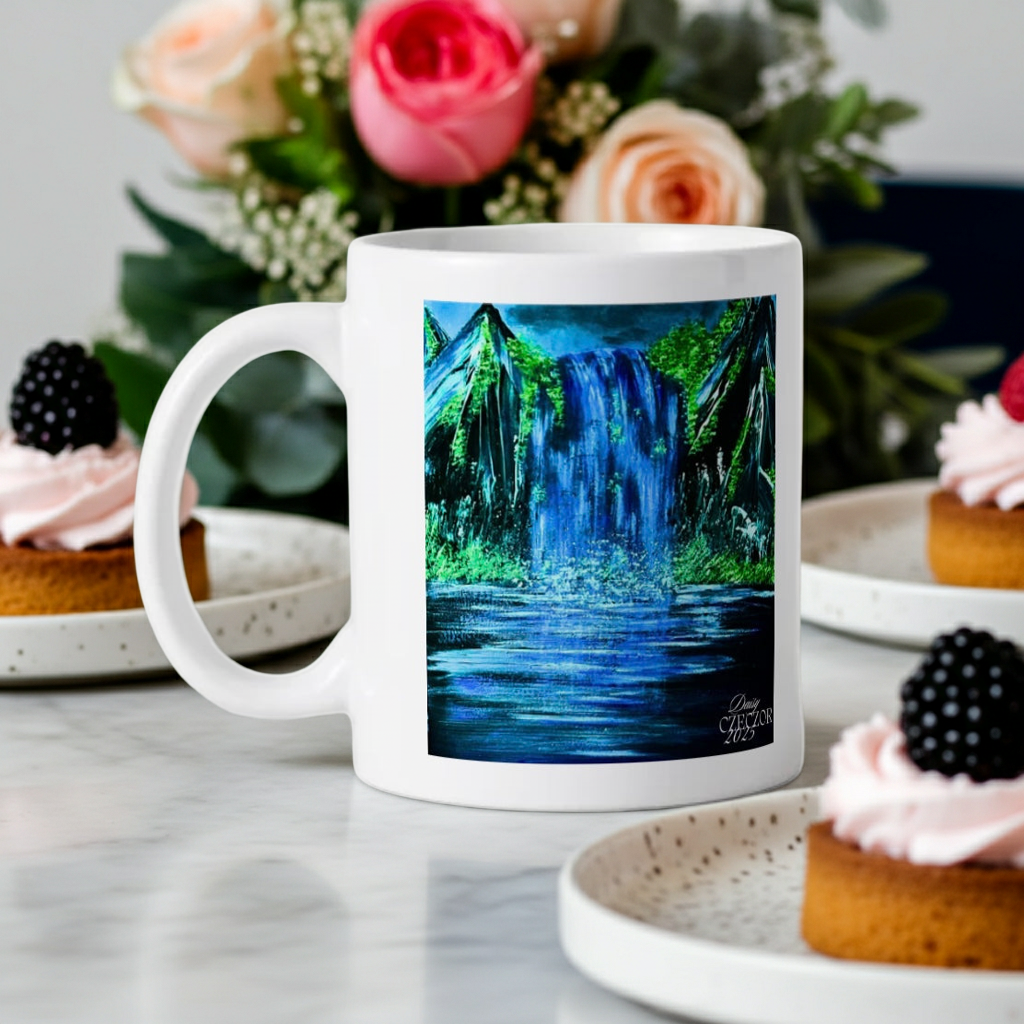 Art of Mug-Hochwertiger Keramikbecher (gedruckt), Art by DaisyArtCzeczor