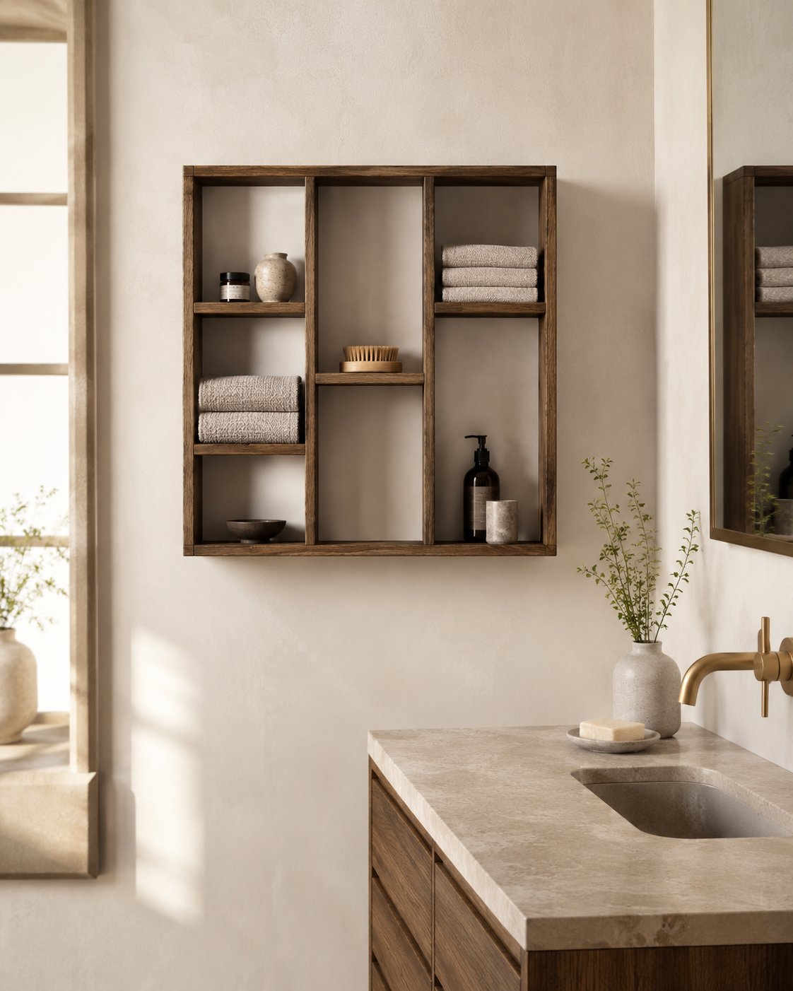Townsville Wall Shelf – Dunkelbraun