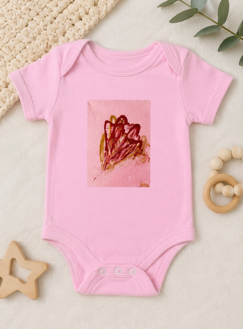 Kurzarm T-Shirt für Kind & Baby (Baumwolle), Art Shirt by Daisy Art Czeczor