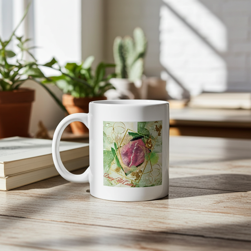 Art of Mug-Hochwertiger Keramikbecher, Art by DaisyArtCzeczor