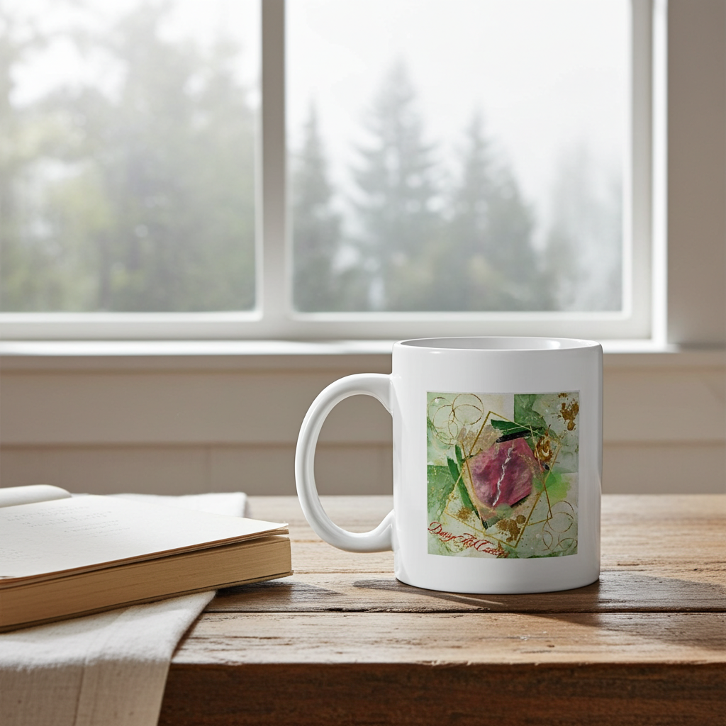 Art of Mug-Hochwertiger Keramikbecher, Art by DaisyArtCzeczor