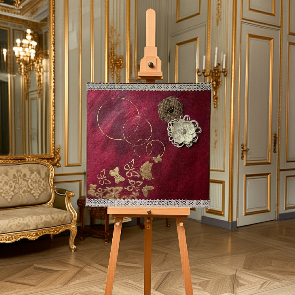 Wurzeln der Verwandlung - Original Kunstwerk- by Daisy Art Czeczor - zusätzlich Räucherstäbchen & Halter - Aroma Duftkerze