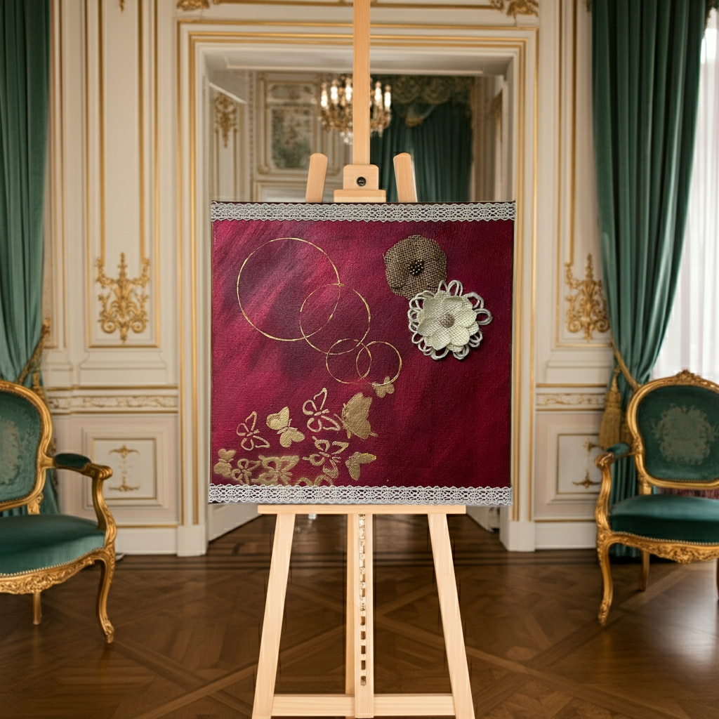 Wurzeln der Verwandlung - Original Kunstwerk- by Daisy Art Czeczor - zusätzlich Räucherstäbchen & Halter - Aroma Duftkerze