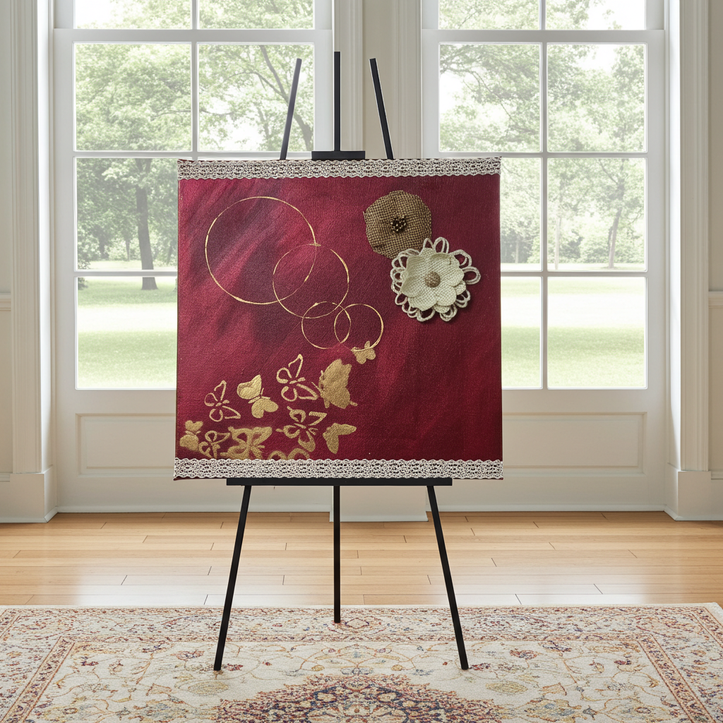 Wurzeln der Verwandlung - Original Kunstwerk- by Daisy Art Czeczor - zusätzlich Räucherstäbchen & Halter - Aroma Duftkerze