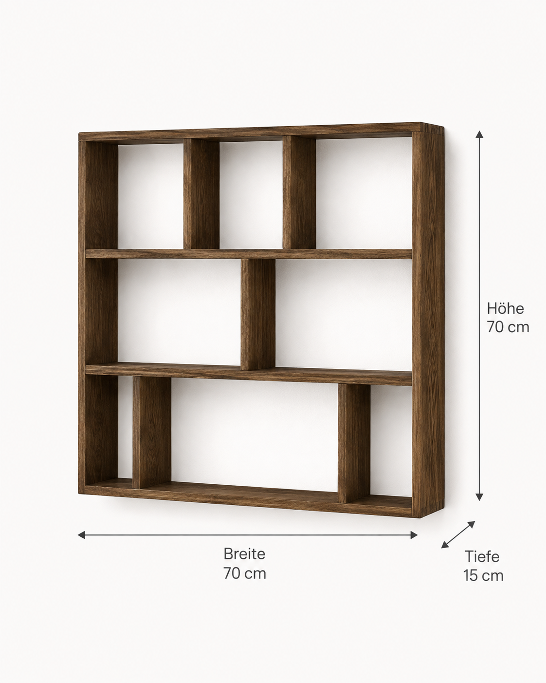 Townsville Wall Shelf – Dunkelbraun