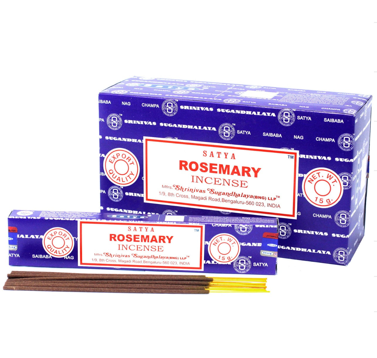 Satya Räucherstäbchen - 12 Päckchen × 15 g / 180 Räucherstäbchen