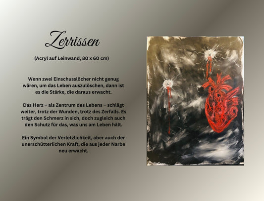 Acryl auf Leinwand), Hand signiert mit Datum - Jahr 2022 - DaisyArtCzeczor
