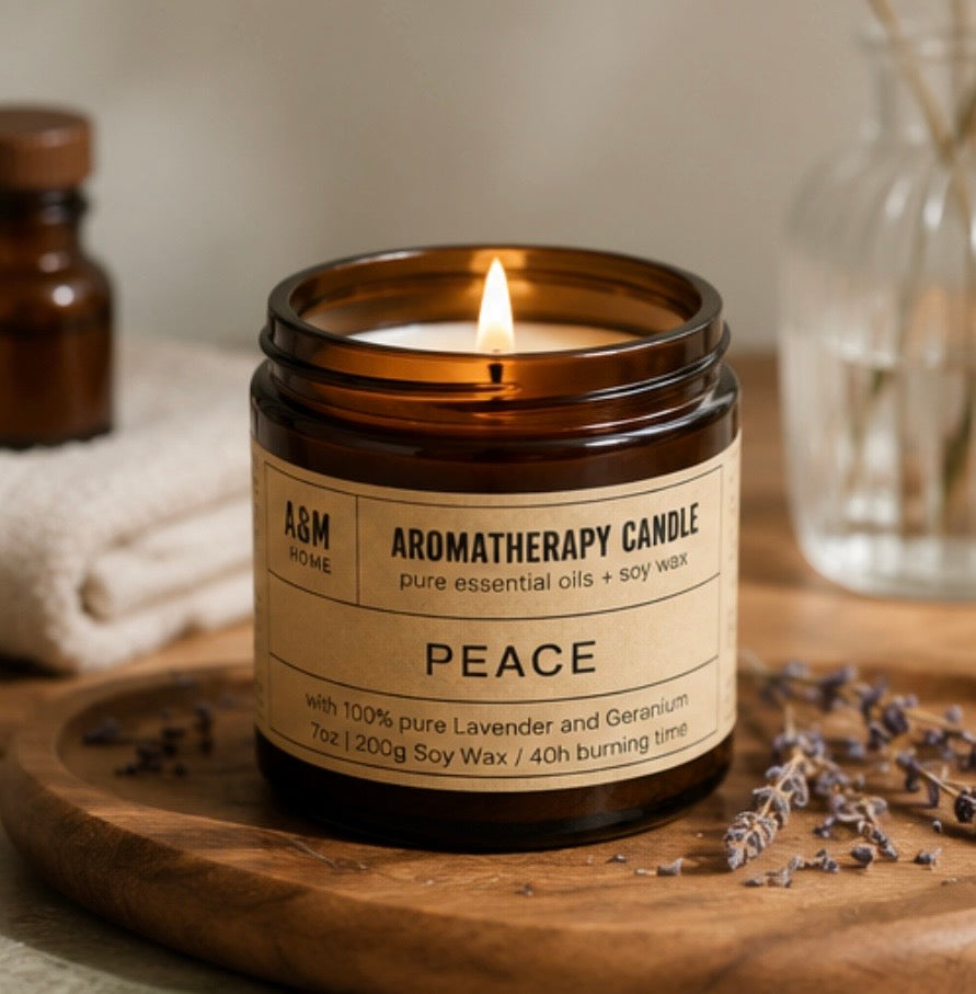 Aromatherapy Candle – Sojawachskerze mit ätherischen Ölen