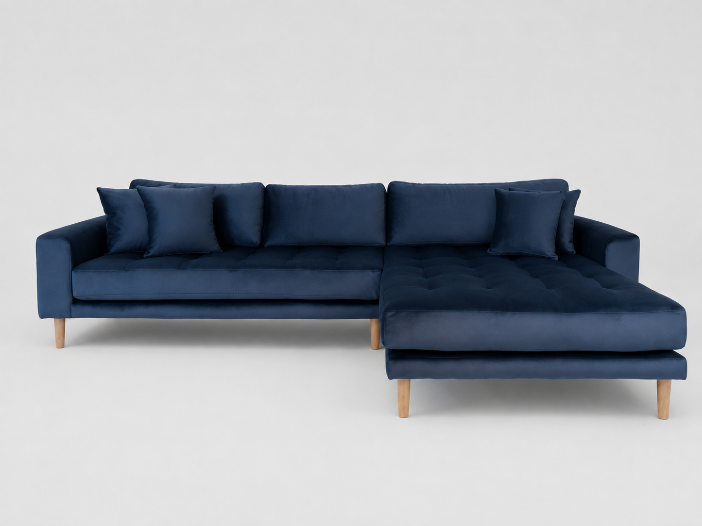 LIDO Lounge Sofa – Dunkelblau – Longchair rechts