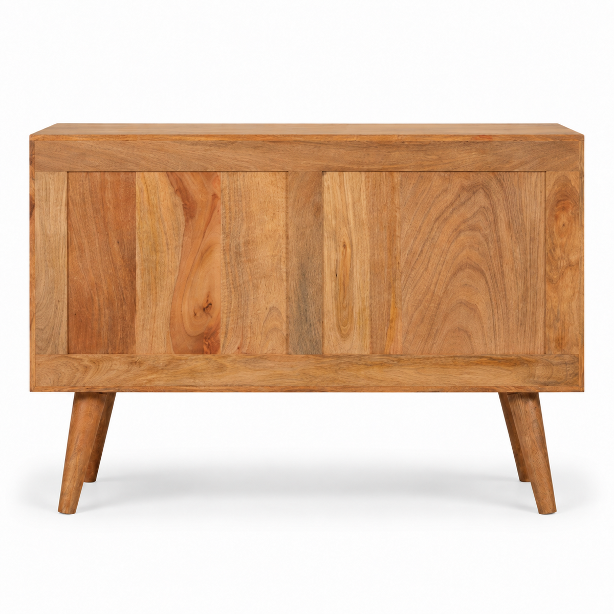 Acadia Sideboard aus massivem Mangoholz – Champagne Cube Design