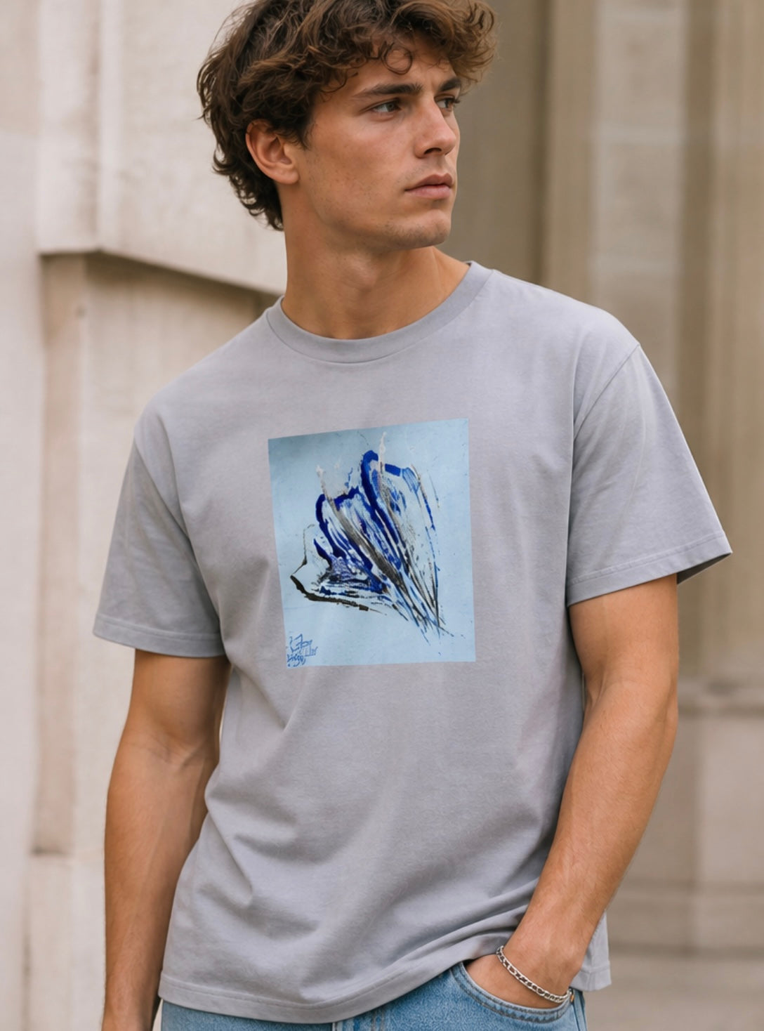 Kurzarm T-Shirt (Baumwolle), Art Shirt by DaisyArtCzeczor