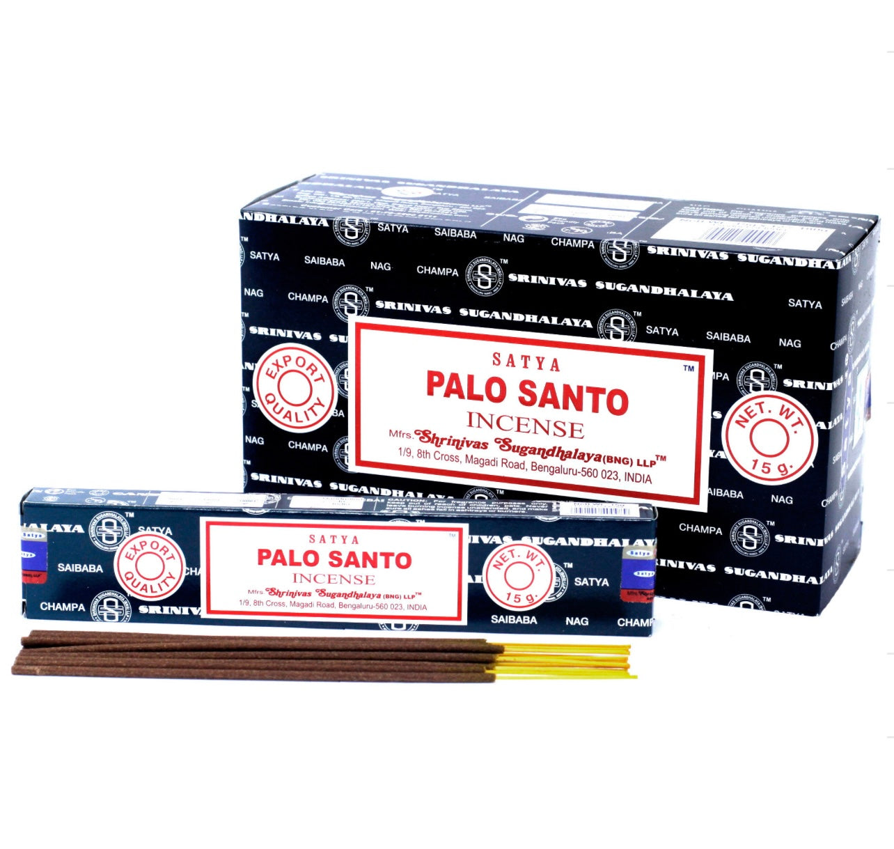 Satya Räucherstäbchen - 12 Päckchen × 15 g / 180 Räucherstäbchen