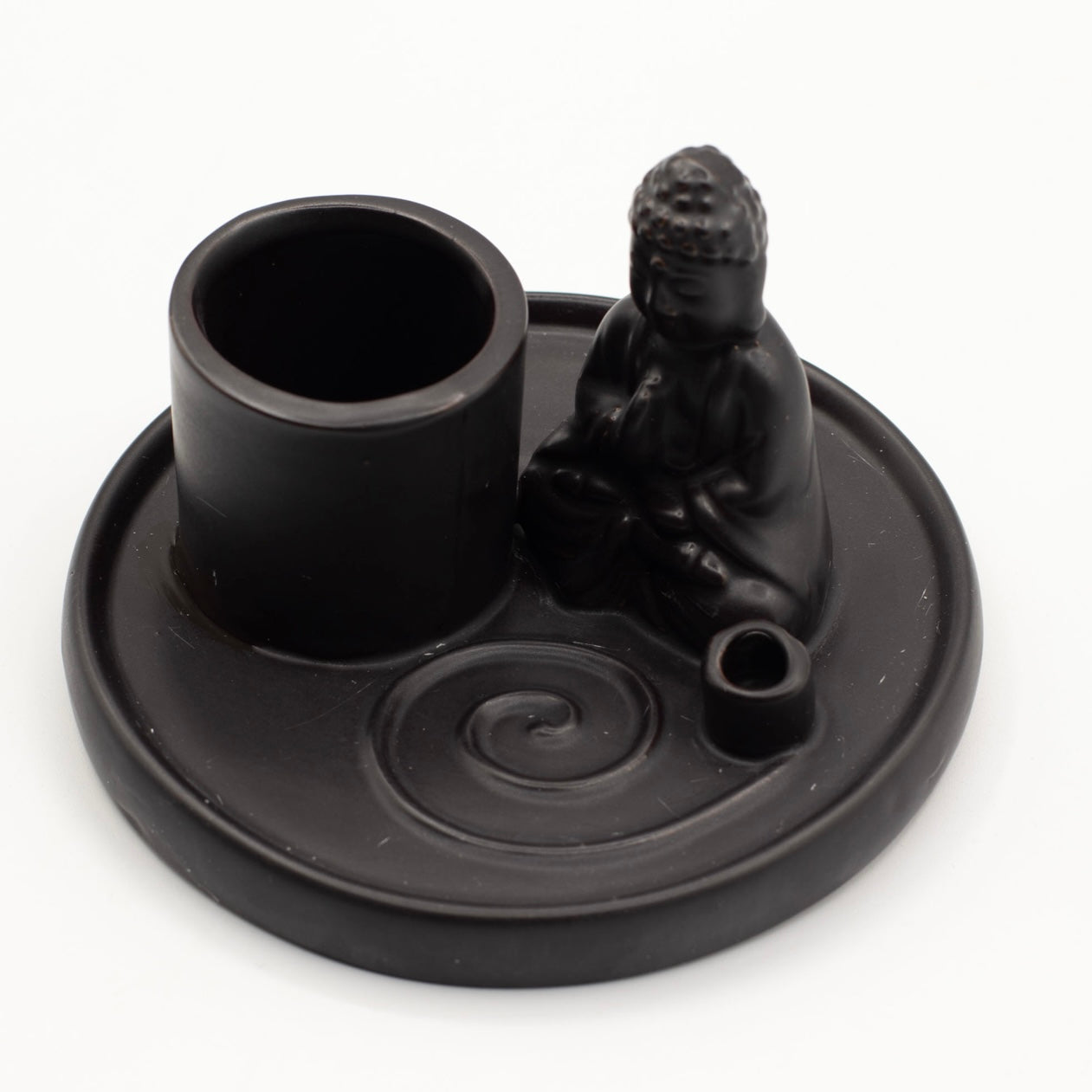 Mehrzweck-Räucherstäbchenhalter mit Buddha - 13 x 13 x 8 cm