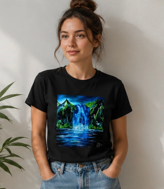Kurzarm T-Shirt (Baumwolle), Art Shirt by DaisyArtCzeczor