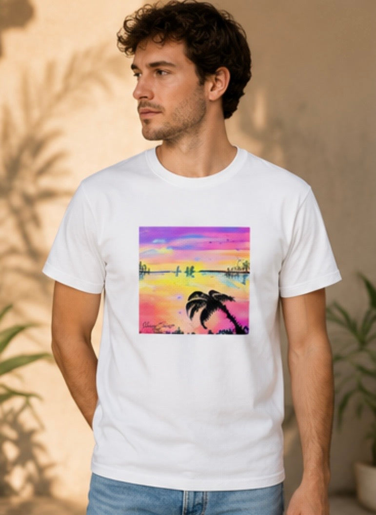 Kurzarm T-Shirt (Baumwolle), Art Shirt by Daisy Art Czeczor
