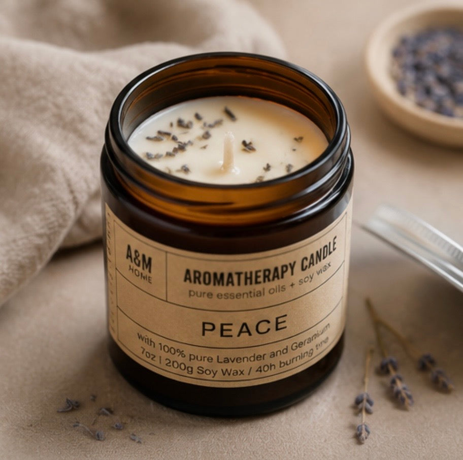 Aromatherapy Candle – Sojawachskerze mit ätherischen Ölen