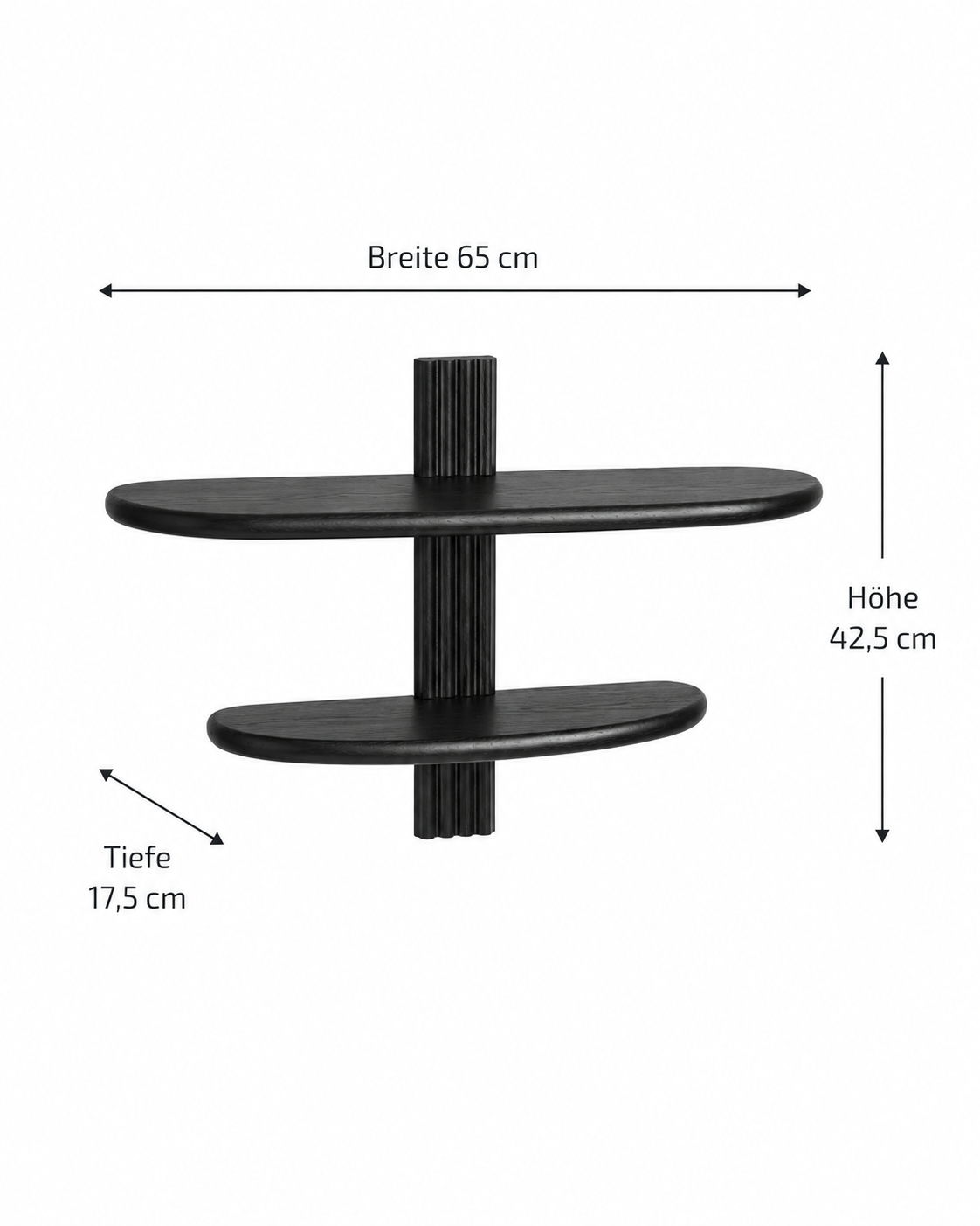 Aliano Wall Shelf – Schwarz