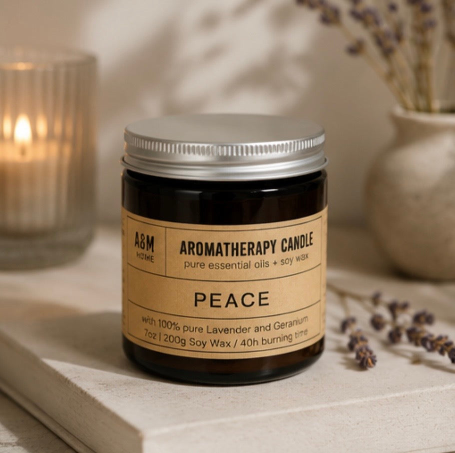 Aromatherapy Candle – Sojawachskerze mit ätherischen Ölen