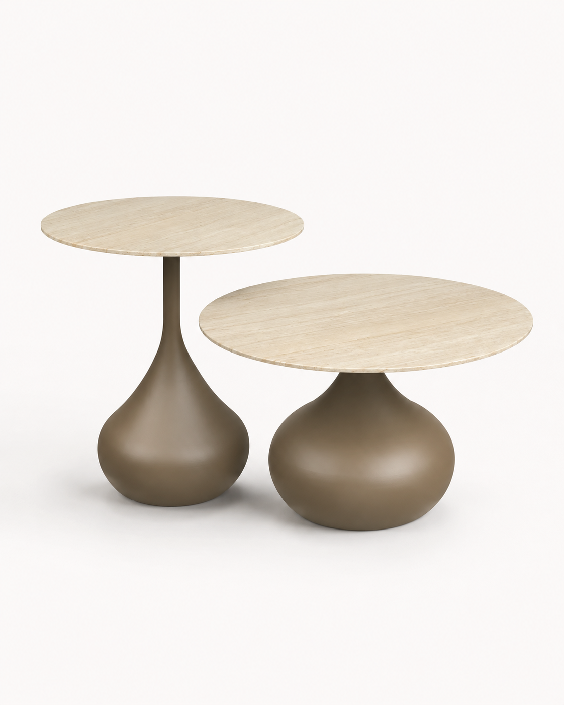 Pienza Couchtisch-Set – 2-teilig | Khaki