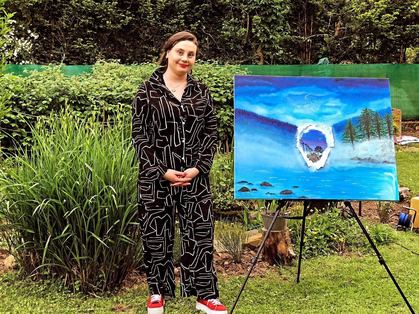 Die Stille vor dem Umbruch – Acryl, Mixed Media 3D auf Keilrahmen (100 x 80 cm x 3,5cm) by DaisyArtCzeczor