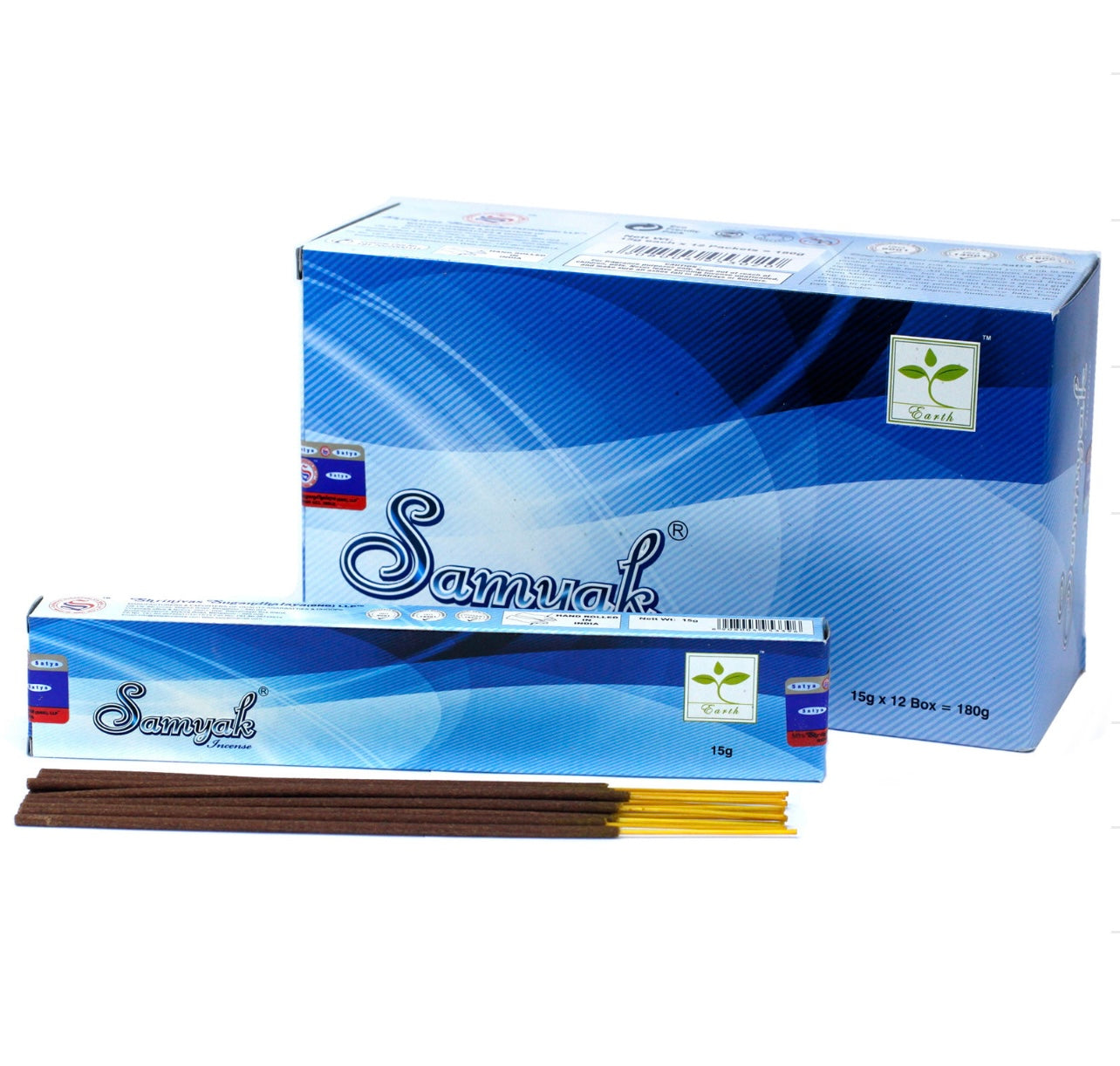Satya Räucherstäbchen - 12 Päckchen × 15 g / 180 Räucherstäbchen