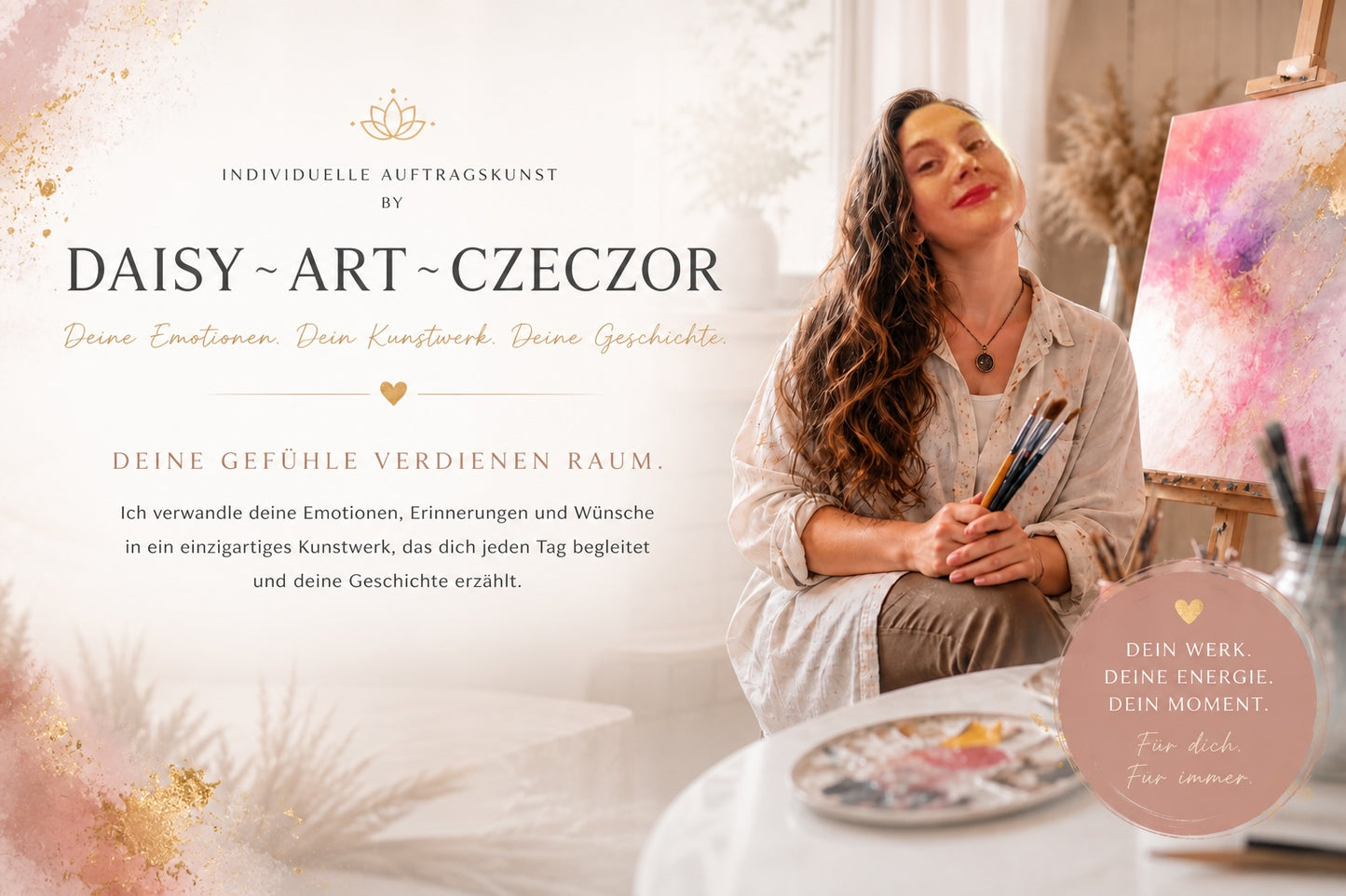 Your Personal Canvas – Kunst in Daisy Art Czeczor-Style - Deine Emotion & Story auf Leinwand