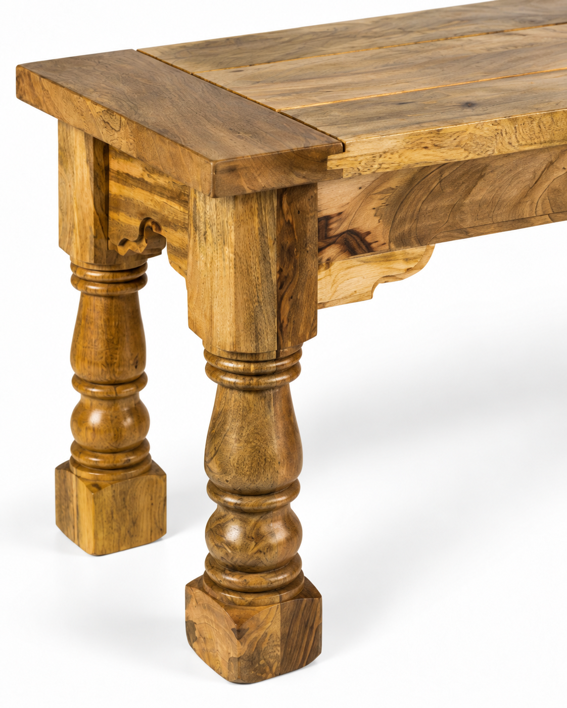 Grandly Royale Esszimmerbank aus massivem Mangoholz