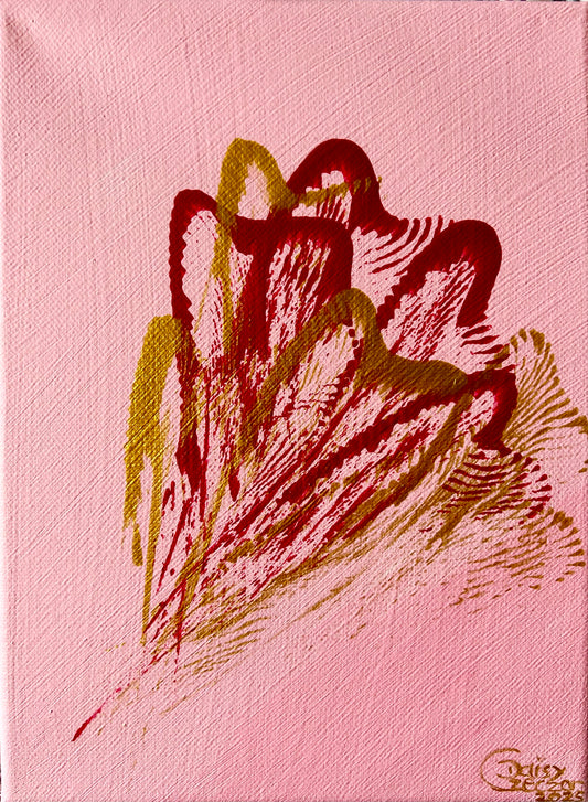 Blüten der Stärke 24 x 18 cm (Acryl auf Leinwand + Metallic) by DaisyArtCzeczor
