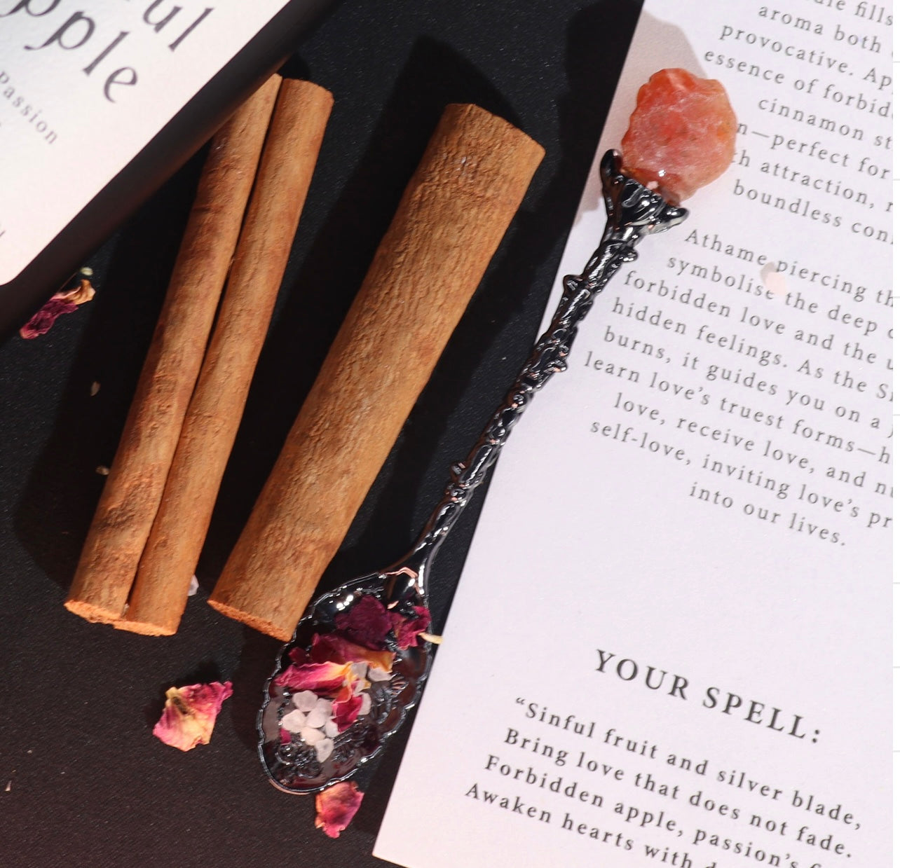 Echte Edelstein-Löffel Set – Silber & Bronze